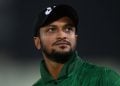 MIRPUR, BANGLADESH - MARCH 14: Shakib Al Hasan of Bangladesh during the 3rd T20 International match between Bangladesh and England at Sher-e-Bangla National Cricket Stadium on March 14, 2023 in Mirpur, Bangladesh. (Photo by Gareth Copley/Getty Images)