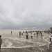 উত্তাল সাগর ও প্লাবিত কক্সবাজারের গ্রাম, মানুষ সমুদ্রের পাশে অবস্থান করছে. Channel i News - চ্যানেল আই নিউজ