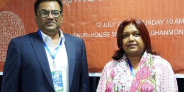 সামসাদ মোর্তুজা ও জাহানারা পারভীন আলোচনাসভায় অংশগ্রহণ করছেন. Channel i News - চ্যানেল আই নিউজ