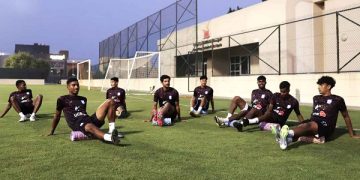 বাংলাদেশ অনূর্ধ্ব-২৩ দলের অনুশীলন।