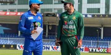 আফগানিস্তানের রশিদ খান ও বাংলাদেশের নাজমুল হোসেন শান্ত