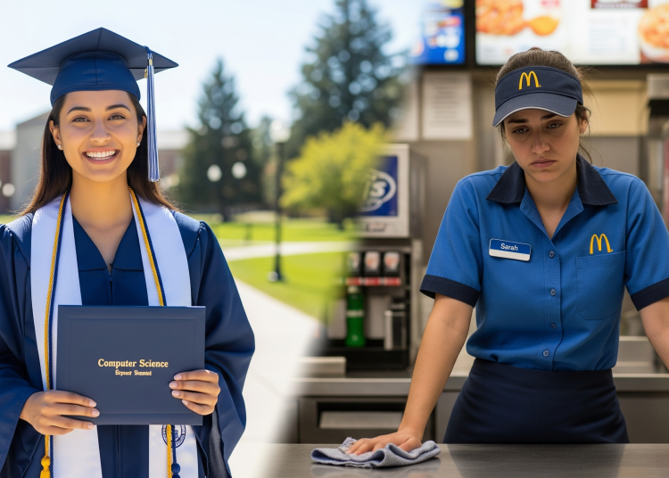 Goodbye, $165,000 Tech Jobs. Student Coders Seek Work at Chipotle.
