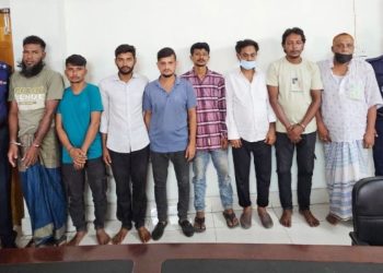 চিনি পাচারে আটককৃতদের ফুটেজ