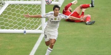 ফিফা ক্লাব বিশ্বকাপে বেনফিকার বিপক্ষে গোল করে উদযাপনে গার্সিয়া