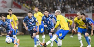 ২০২২ কাতার বিশ্বকাপে জাপানের বিপক্ষে ম্যাচে ব্রাজিল