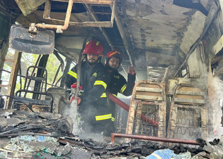 সড়ক দুর্ঘটনায় মাদরাসা ছাত্রী নিহত, যাত্রীবাহী বাসে আগুন দিল জনতা