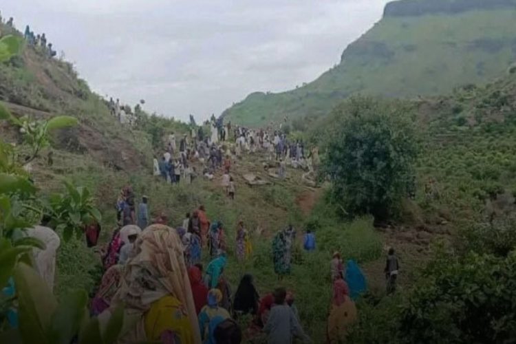 ছবি: রোববার (৩১ আগস্ট) সুদানের দারফুরের মাররা পর্বতমালার তারাসিন গ্রামে ভূমিধস ঘটে (সংগ্রহীত)