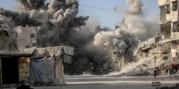 গাজায় ইসরায়েলি বিমান হামলা