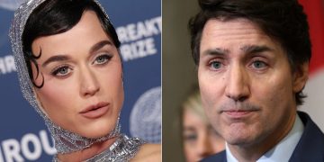 কানাডার সাবেক প্রধানমন্ত্রী জাস্টিন ট্রুডো ও মার্কিন পপ তারকা কেটি পেরি