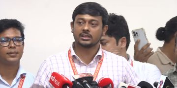 সংবাদ সম্মেলনে নাসির উদ্দিন পাটওয়ারী। ছবি: ভিডিও থেকে নেওয়া।