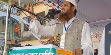 বাংলাদেশ খেলাফত মজলিসের আমির মাওলানা মামুনুল হক। ছবি: প্রতিনিধি