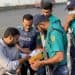 পুলিশ ও স্বেচ্ছাসেবকরা মহাসড়কে জরুরি নথিপত্র দেখছেন. Channel i News - চ্যানেল আই নিউজ