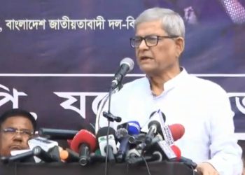 মির্জা ফখরুল ইসলম আলমগীর। ছবি: ভিডিও থেকে নেওয়া