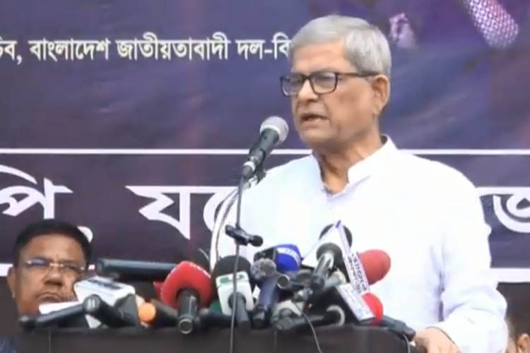 মির্জা ফখরুল ইসলম আলমগীর। ছবি: ভিডিও থেকে নেওয়া