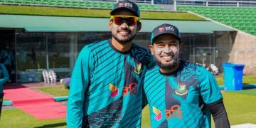 মুশফিকুর রহিম ও নাজমুল হোসেন শান্ত