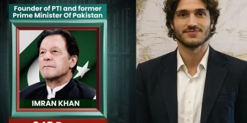 ইমরান খান ও তার ছেলে কাসিম খান। ছবি: কোলাজ: চ্যানেল আই