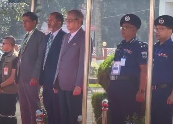 পাবনায় পৌঁছেছেন রাষ্ট্রপতি মো. সাহাবুদ্দিন। ছবি: ভিডিও থেকে নেওয়া