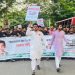 আন্দোলনকারীরা গুলশান-বনানীতে জাতীয় ছাত্রসমাজের পক্ষে র‌্যালি করছে. Channel i News - চ্যানেল আই নিউজ