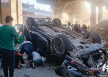 এক্সপ্রেস ওয়েতে সড়ক দুর্ঘটনা। ছবি: সংগৃহীত