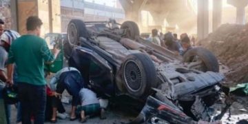 এক্সপ্রেস ওয়েতে সড়ক দুর্ঘটনা। ছবি: সংগৃহীত