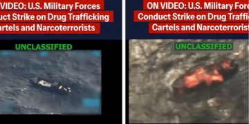 ক্যারিবীয় জাহাজে মার্কিন সামরিক বাহিনীর হামলা।