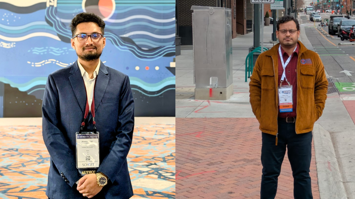 লুইজিয়ানা টেক ইউনিভার্সিটিতে বাংলাদেশিদের সাফল্য: ৩এমটি প্রতিযোগিতায় পুরস্কৃত আহসান ও নিল