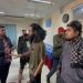 সাংবাদিকদের সঙ্গে আলোচনা করছে দুই এনসিপি নেতা. Channel i News - চ্যানেল আই নিউজ