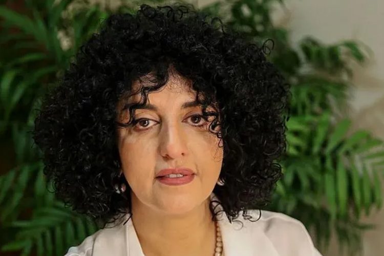 শান্তিতে নোবেলজয়ী নার্গেস নার্গেস মোহাম্মদী। ছবি: সংগৃহীত