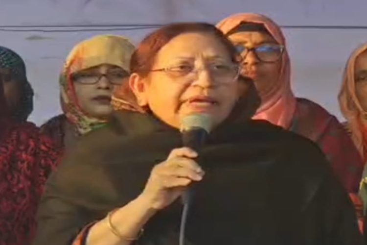 ছবি: বিএনপি মহাসচিব মির্জা ফখরুলের স্ত্রী রাহাত আরা বেগম।