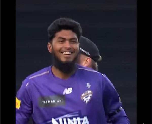 রিশাদের ভালো বোলিংয়ের দিনে জিতেছে তার দল হোবার্ট