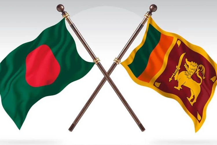 বাংলাদেশ ও শ্রীলংকার পতাকা