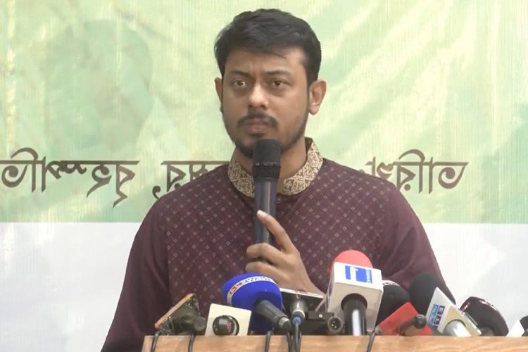 এনসিপির মুখ্য সমন্বয়ক নাসীরুদ্দীন পাটওয়ারী।