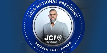 জেসিআই বাংলাদেশের নতুন প্রেসিডেন্ট আরেফিন রাফি