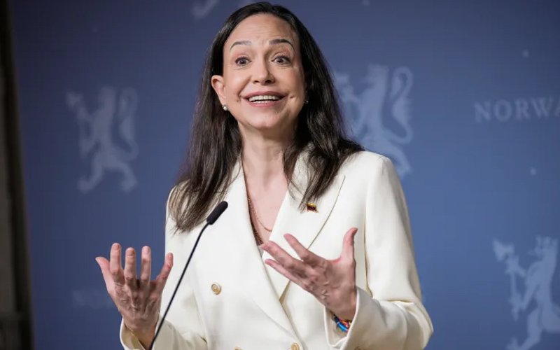 নোবেল পুরস্কার নিতে গিয়ে আহত ভেনেজুয়েলার বিরোধী নেতা মাচাদো