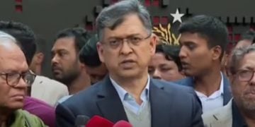 বিএনপি স্থায়ী কমিটির সদস্য ও সংবর্ধনা কমিটির আহ্বায়ক সালাহউদ্দিন আহমদ। ছবি: ভিডিও থেকে নেওয়া