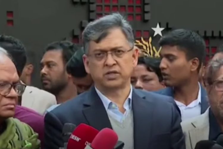 বিএনপি স্থায়ী কমিটির সদস্য ও সংবর্ধনা কমিটির আহ্বায়ক সালাহউদ্দিন আহমদ। ছবি: ভিডিও থেকে নেওয়া