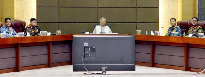 নির্বাচন উপলক্ষে সশস্ত্র বাহিনীকে প্রধান উপদেষ্টার যে বার্তা