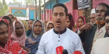 ছবি: পঞ্চগড়-১ আসনে নির্বাচনী প্রচারণা ও উঠান বৈঠক করেন এনসিপির উত্তরাঞ্চলের মুখ্য সংগঠক ও ১১ দলীয় জোটের শাপলা কলির প্রার্থী সারজিস আলম।