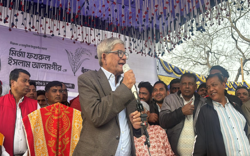 নৌকার কাণ্ডারি আপনাদের ফেলে ভারতে চলে গেছেন: মির্জা ফখরুল