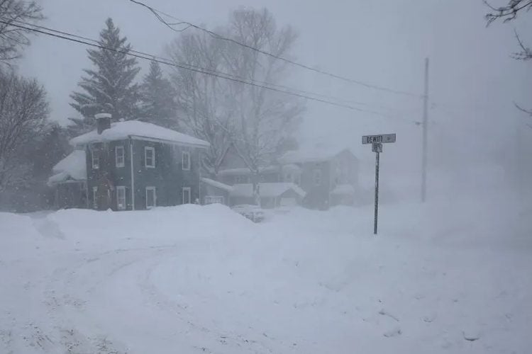 মার্কিন যুক্তরাষ্ট্রে প্রবল শীতকালীন ঝড়। ছবি: সংগৃহীত