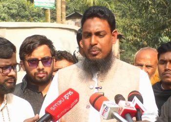 জাতীয় নাগরিক পার্টি-এনসিপি’র সদস্য সচিব আখতার হোসেন। ছবি: ভিডিও থেকে নেওয়া