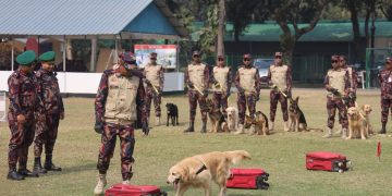 জাতীয় সংসদ নির্বাচন ও গণভোটকে সামনে রেখে বিজিবির মহড়া