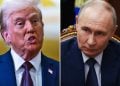 মার্কিন প্রেসিডেন্ট ডোনাল্ড ট্রাম্পে ও রাশিয়ার প্রেসিডেন্ট ভ্লাদিমির পুতিন। ছবি: সংগৃহীত