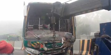 ঢাকা-ভাঙ্গা এক্সপ্রেসওয়েতে ত্রিমুখী সংঘর্ষ