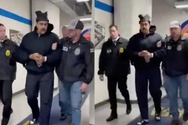 ‘হাতকড়া’ পরিয়ে নিকোলাস মাদুরোকে মার্কিন হেফাজতে নেওয়ার ভিডিও প্রকাশ