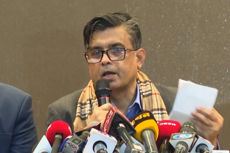 ঢাকার ফরেন সার্ভিস একাডেমিতে সংবাদ সম্মেলন