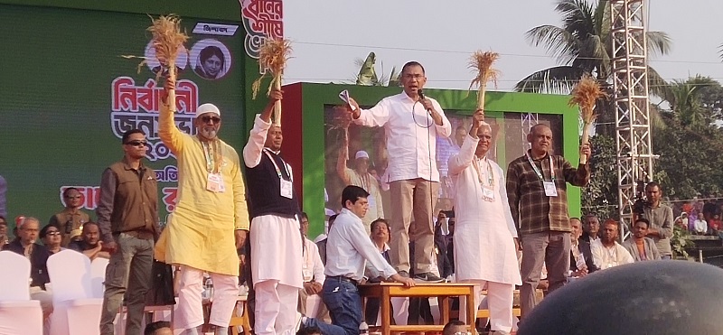 ‘অনেক দিন পর নানি বাড়ি এসেছি, ধানের শীষে ভোট চাইতে’