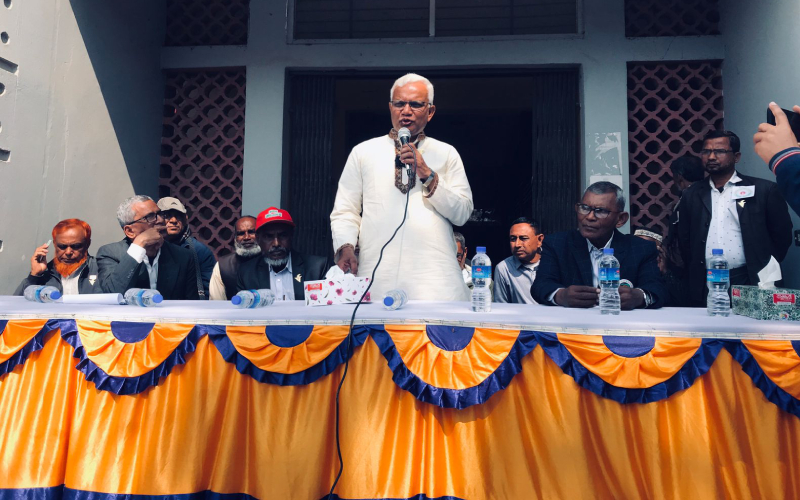 দিনাজপুরে মুক্তিযোদ্ধাদের সাথে ডা. জাহিদ হোসেনের মতবিনিময়