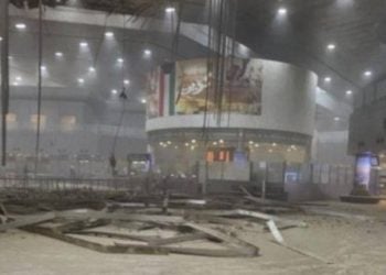 ছবি: কুয়েত আন্তর্জাতিক বিমানবন্দরের ক্ষতিগ্রস্থ অংশ