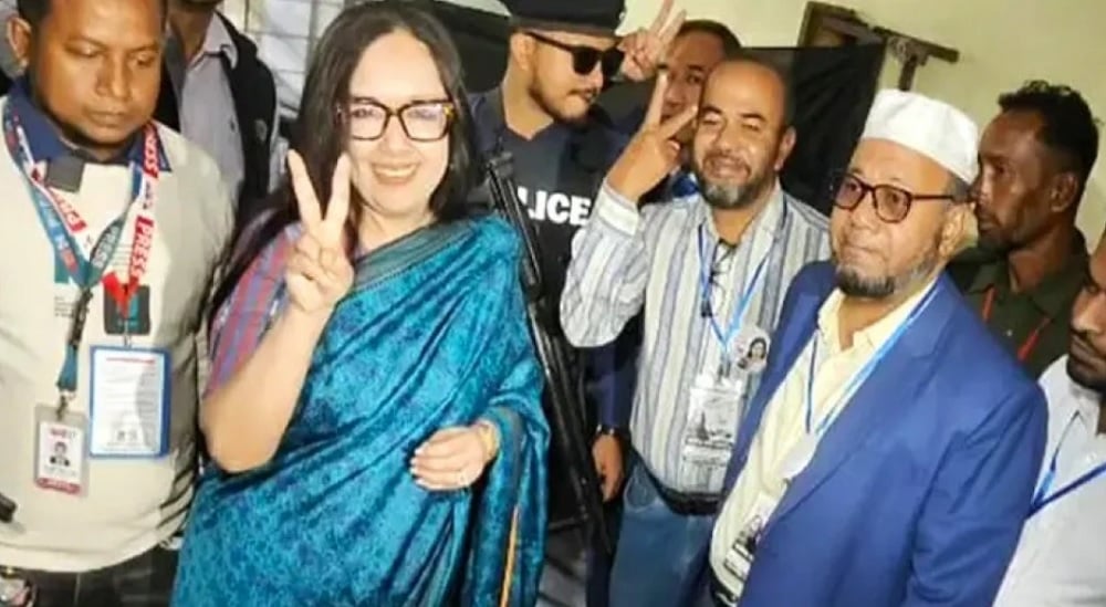 ব্রাহ্মণবাড়িয়া-২ আসনে রুমিন ফারহানার জয়